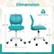 Kids Ergonomic Study Desk Chair with Adjustable Height and PU Rolling Casters